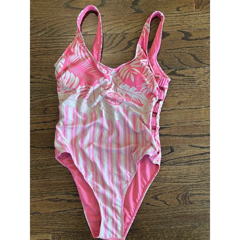 NWOT Juicy Couture One Piece Swimsuit Bathing Suit Size Large 2557